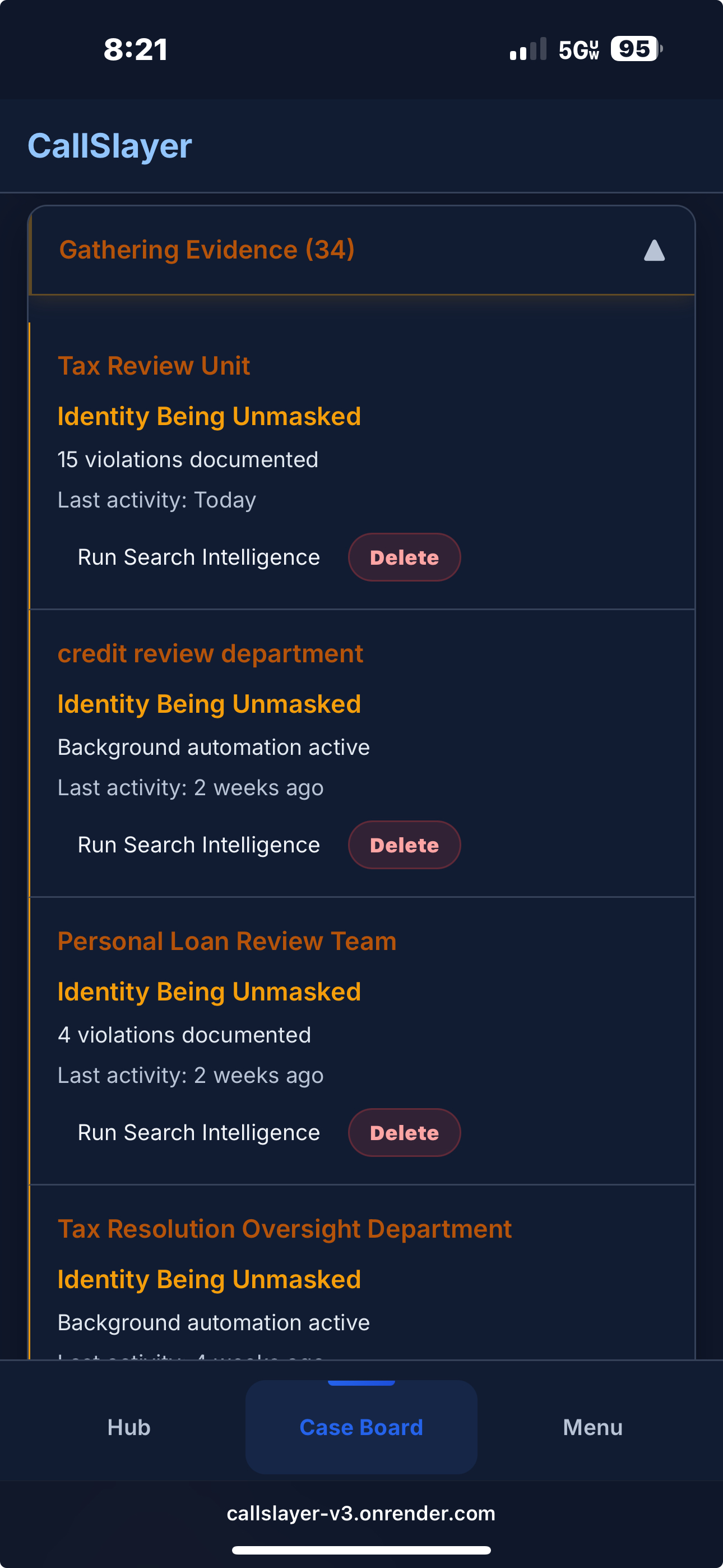 Case patterns and connections